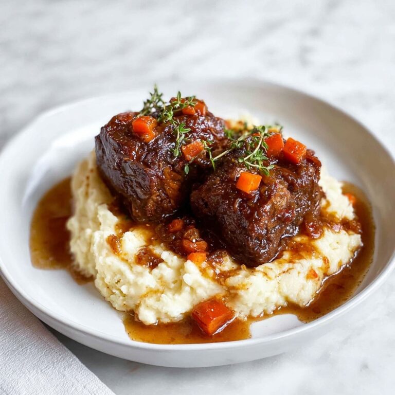 Braised Short Ribs in Red Wine with Herbs Recipe