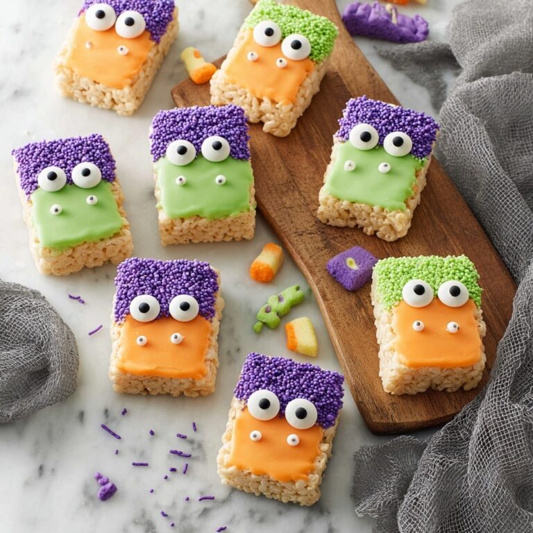 Easy Rice Krispie Monster Treats Recipe