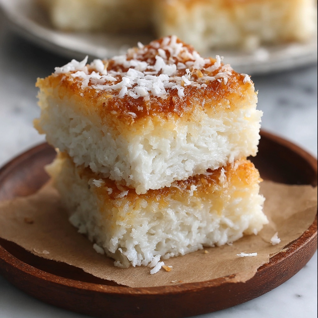 Sticky Coconut Cake (Wingko Babat) Recipe - Recipe Image