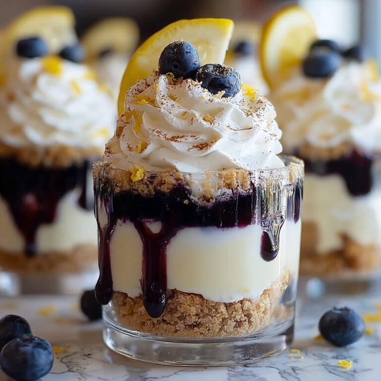 Lemon Blueberry Cheesecake Parfaits Recipe