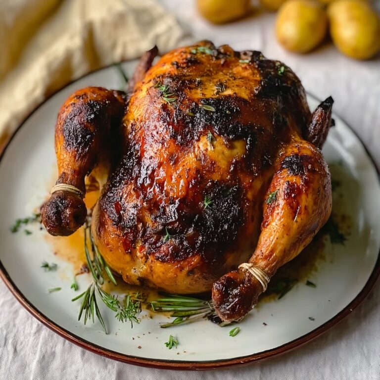 Roast Tarragon Chicken with Crispy Skin Recipe
