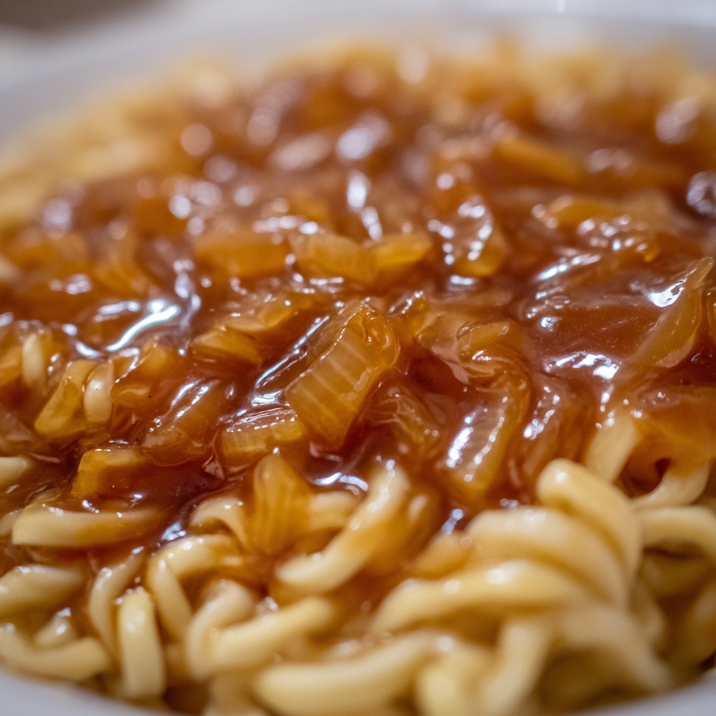 Caramelized Onion Pasta Recipe - Recipe Image