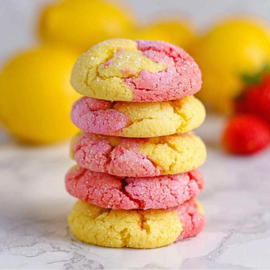 Strawberry Lemonade Cake Mix Cookies Recipe - Recipe Image