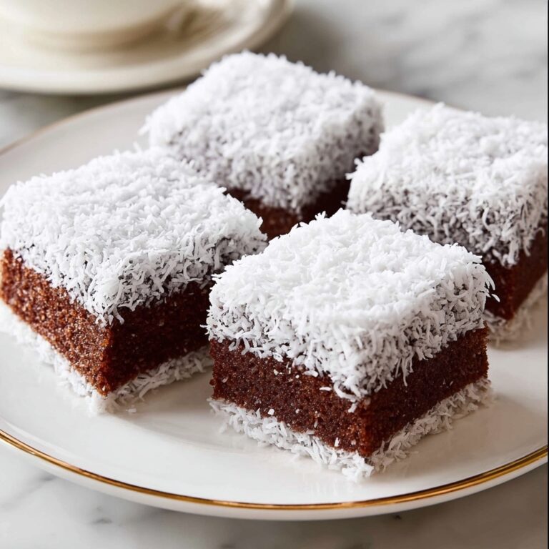 Classic Lamingtons: Australian Coconut Cake Squares Recipe
