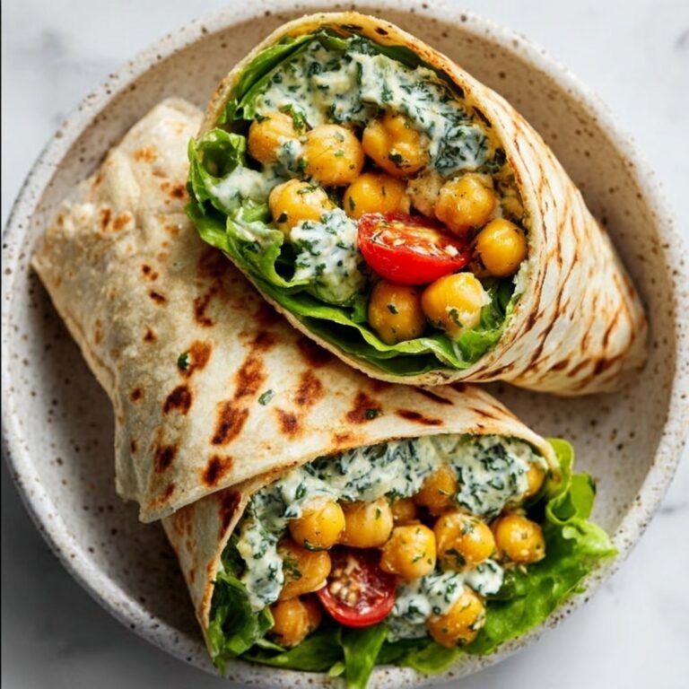 Chickpea Salad Wraps with Lemon Dressing Recipe