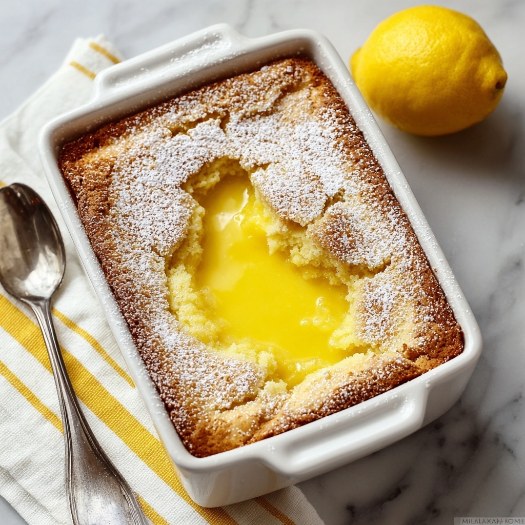 Magic Lemon Cobbler Recipe - Recipe Image