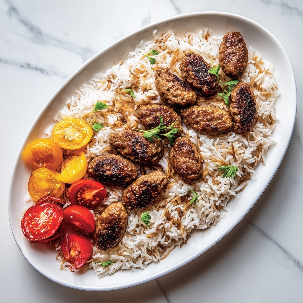 Sizzling Beef & Lamb Kafta with Warm Pita or Rice! - Recipe Image