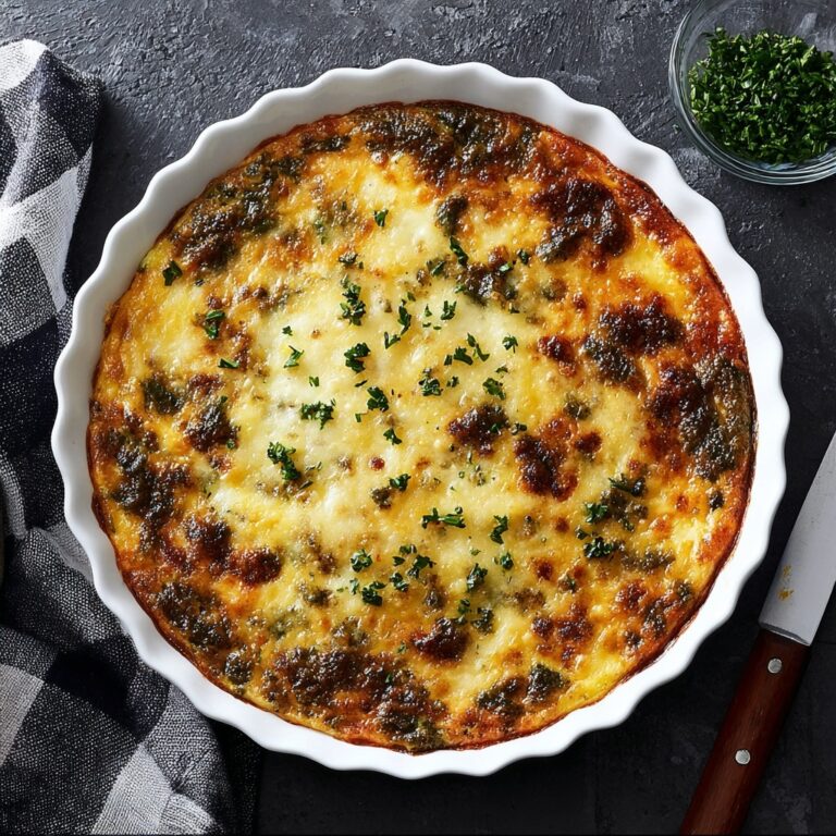 Sausage and Tater Tot Breakfast Quiche