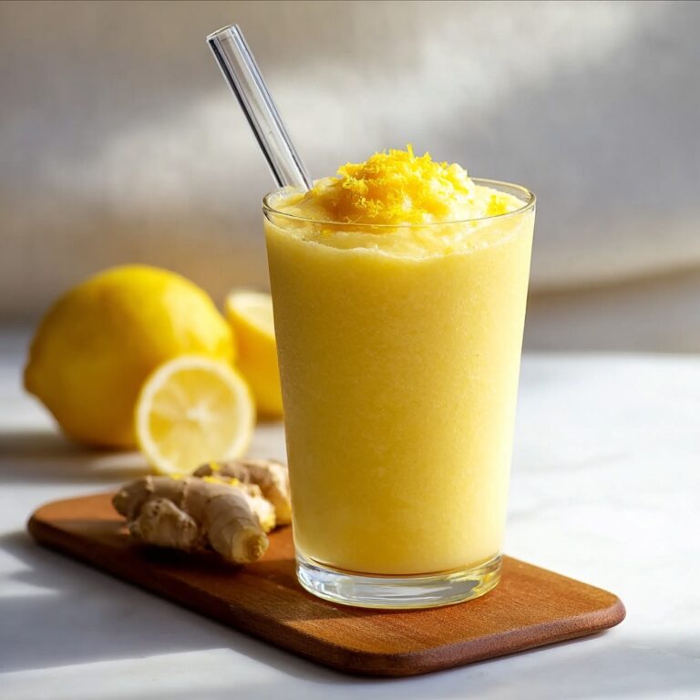 Fresh Lemon Ginger Detoxifying Smoothie Recipe