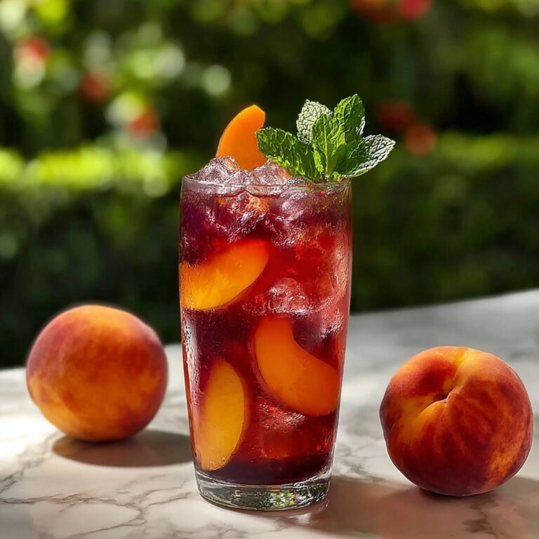 Peach Hibiscus Sunset Tea: Your Refreshing Summer Sip Recipe