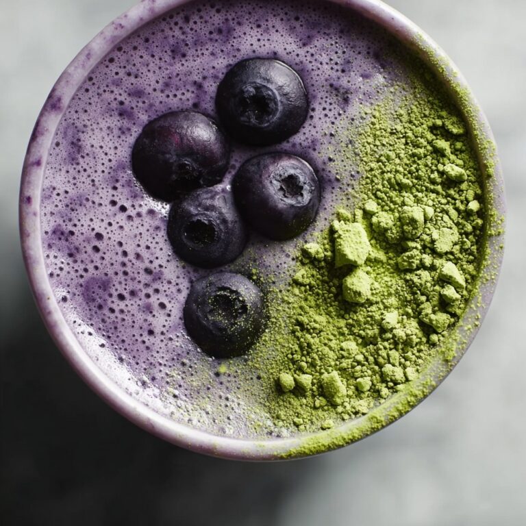 Wild Blueberry Vanilla Matcha Smoothie Recipe