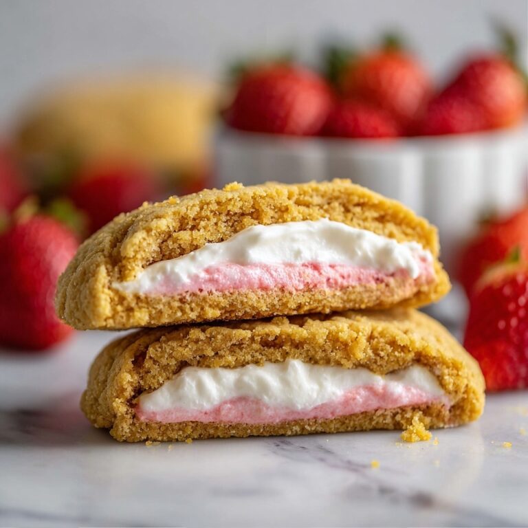 Cheesecake Cookies with Strawberry Jam and White Chocolate Recipe