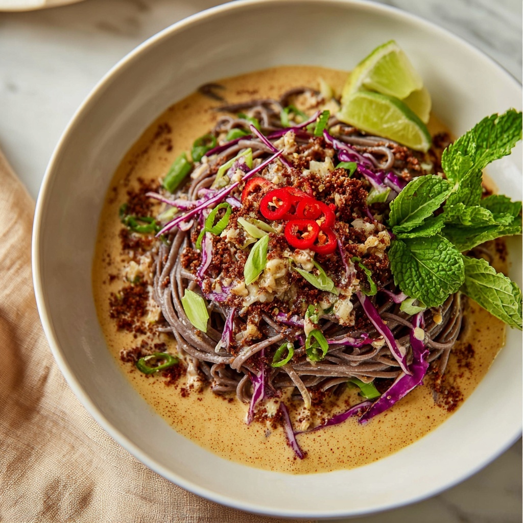 Sesame Chili Cold Soba Noodle Salad Recipe - Recipe Image