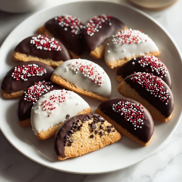 Chocolate Dipped Shortbread Cookies Recipe