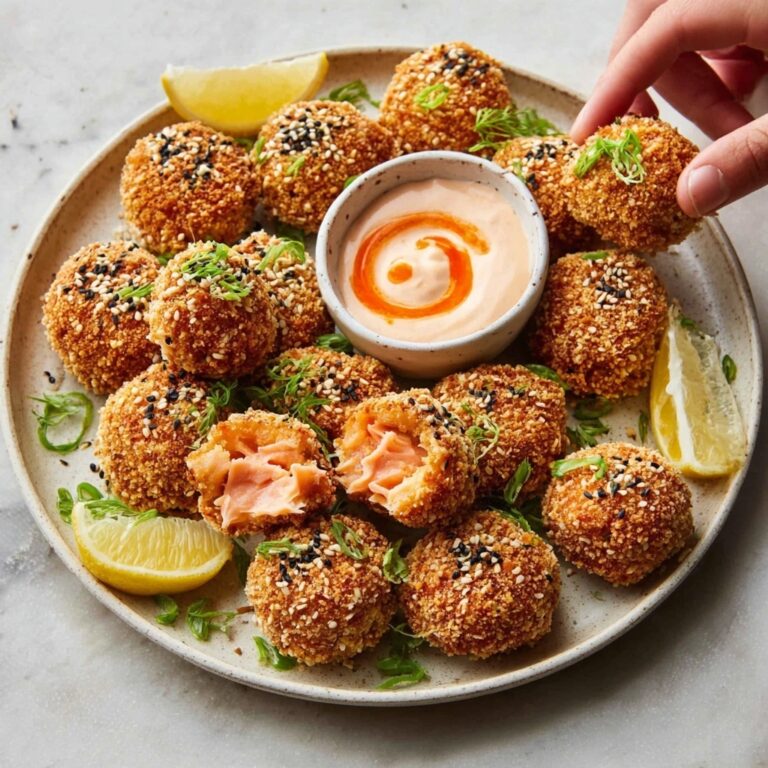 Panko Sesame Crusted Salmon Bites Recipe