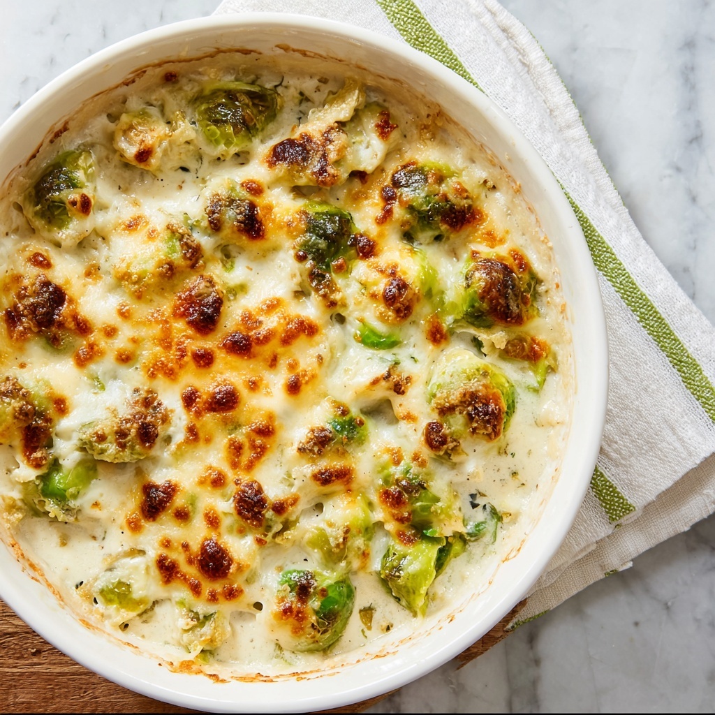 Creamy Brussels Sprouts Bake Recipe - Recipe Image