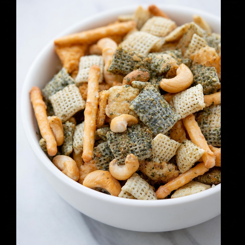 Dill Pickle Chex Mix Recipe - Recipe Image