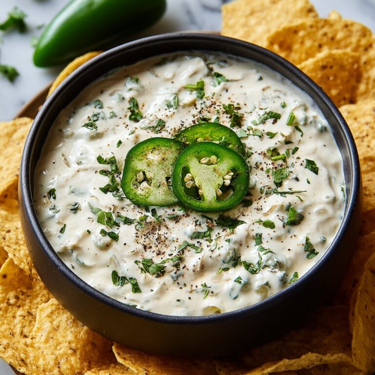 Creamy White Queso Dip Recipe
