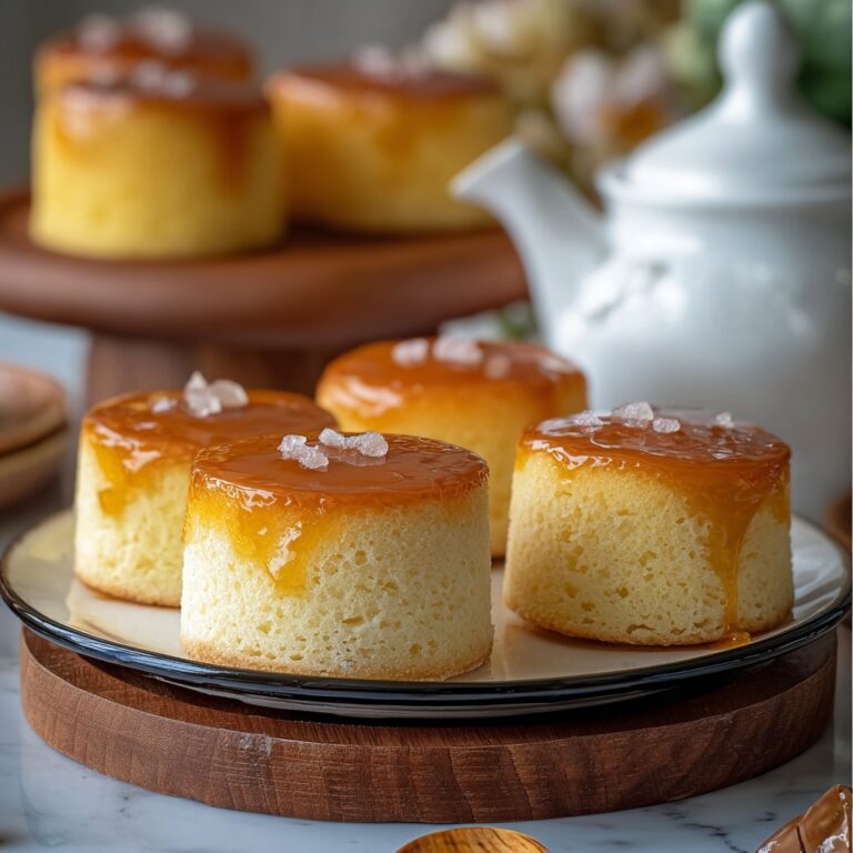 Mini Chinese Sponge Cakes with Nuts, Granola, and Fresh Berries Recipe