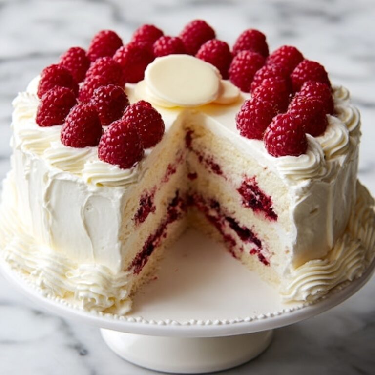 Raspberry Cake with Lemon Buttercream Recipe