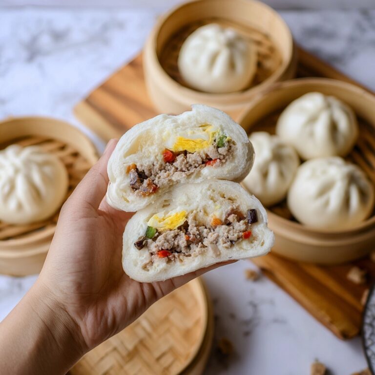 Steamed Pork Filling Buns Recipe