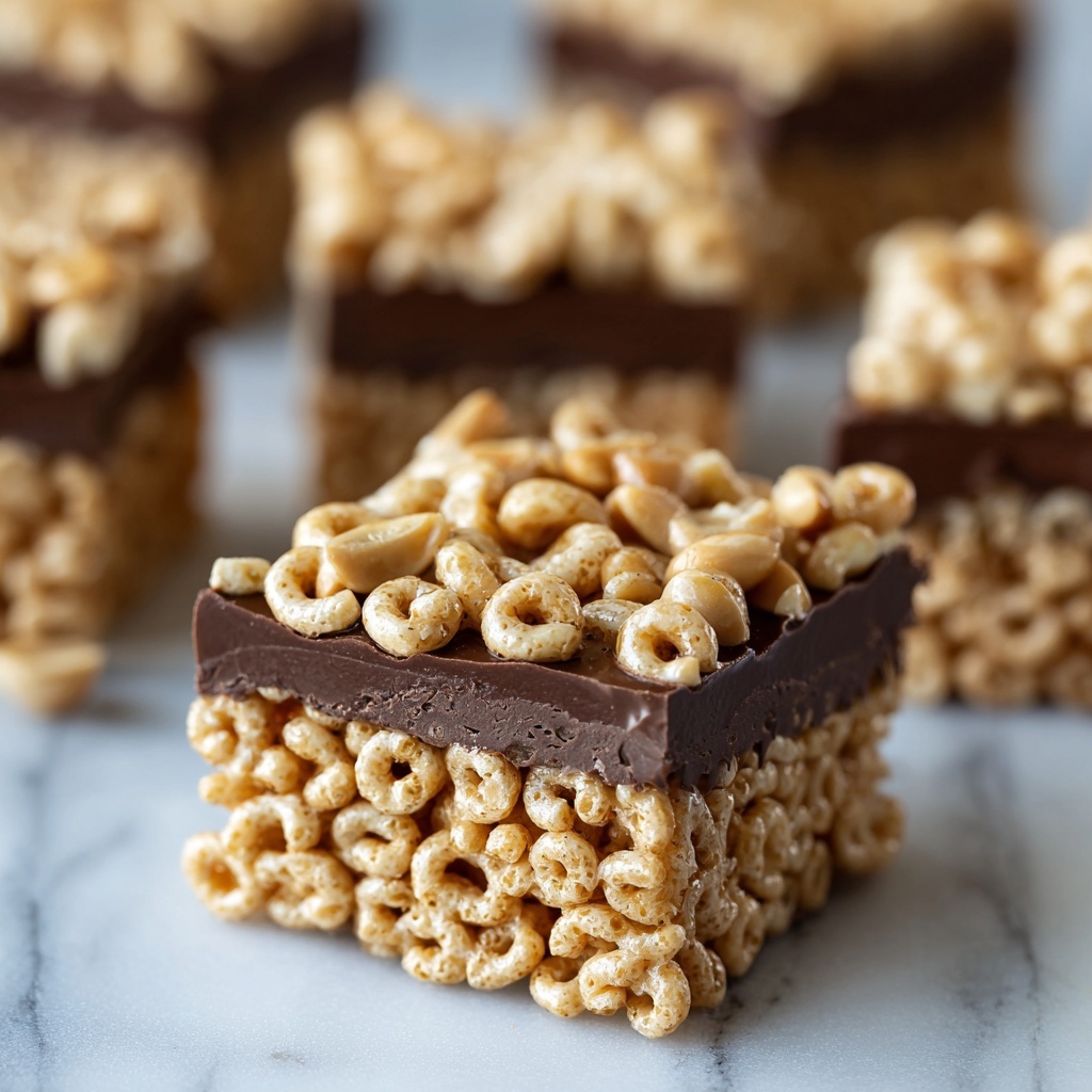 Salted Peanut Butter Rice Krispies Treats Recipe - Recipe Image
