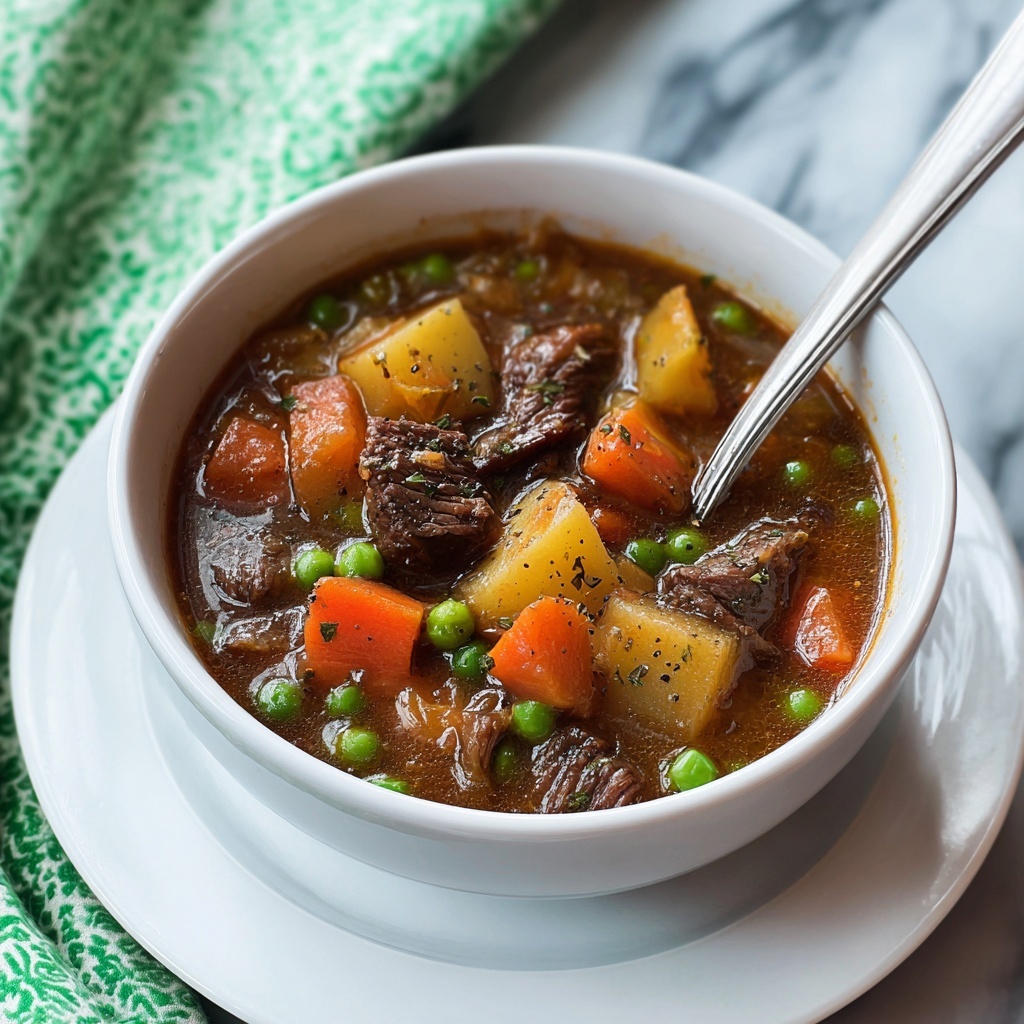 Old-Fashioned Vegetable Beef Soup Recipe - Recipe Image
