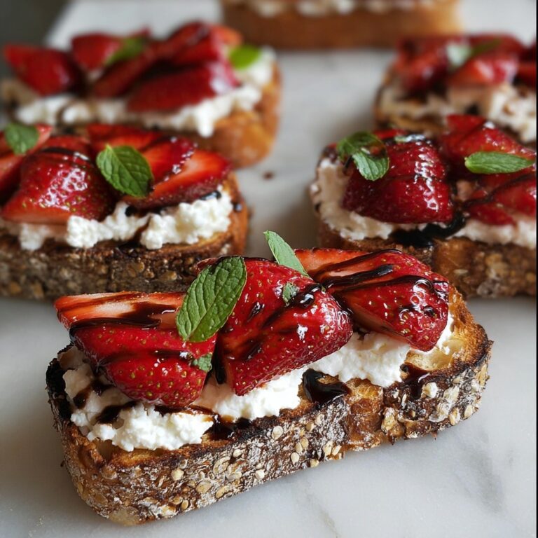 Balsamic Strawberries Crostini Recipe