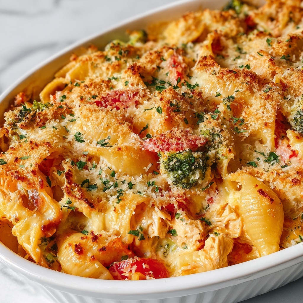 Cajun Cream Cheese Chicken Pasta Bake Recipe - Recipe Image