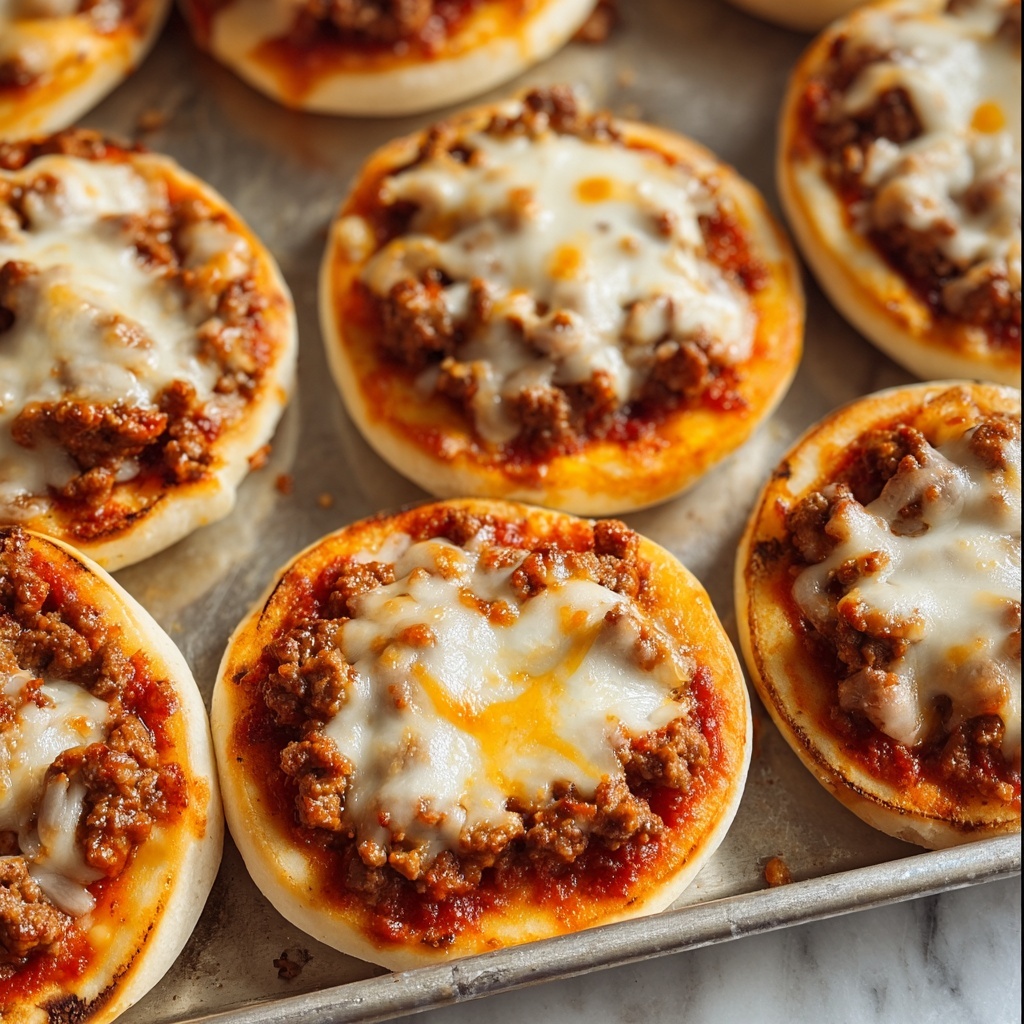 Old School Pizza Burgers Recipe - Recipe Image