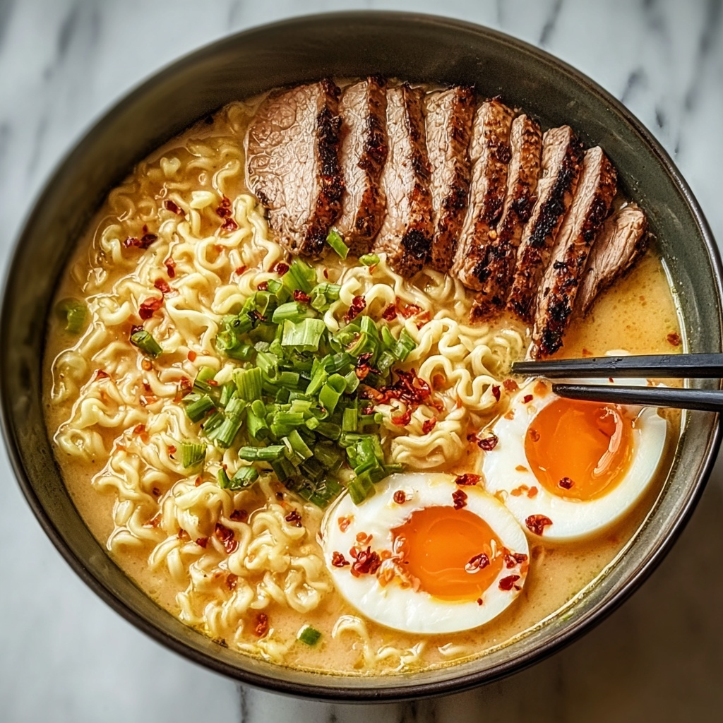 Creamy Garlic Chicken Ramen: Your Ultimate Comfort in a Bowl - Recipe Image