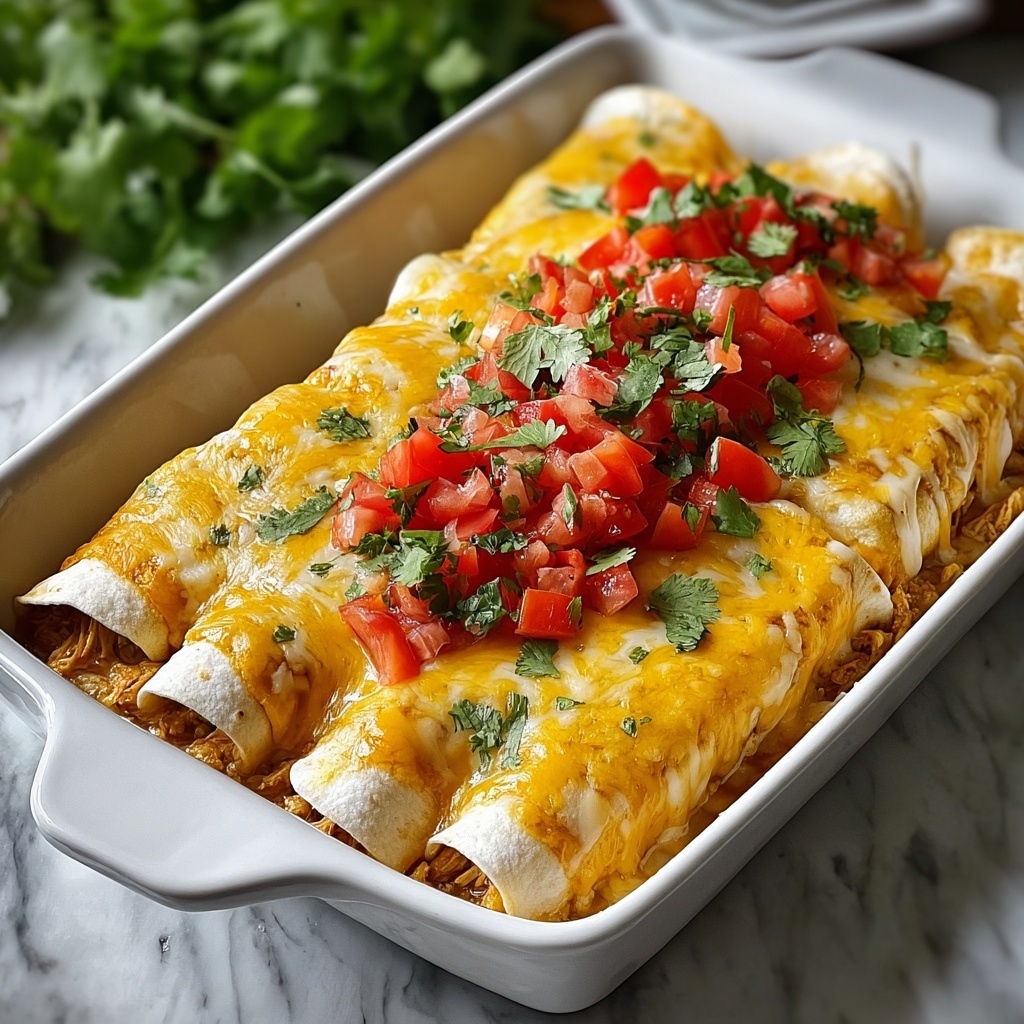 Indulgent Queso Chicken Enchiladas for Effortless Weeknight Dinners Recipe - Recipe Image
