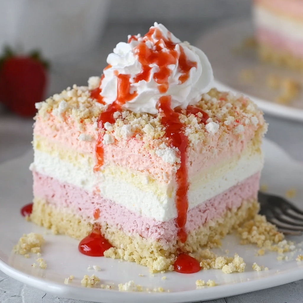 Strawberry Crunch Cheesecake Recipe - Recipe Image