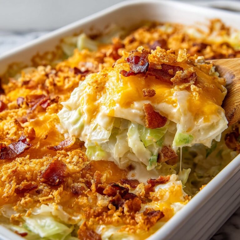 Creamy Cabbage Casserole with Bacon Recipe