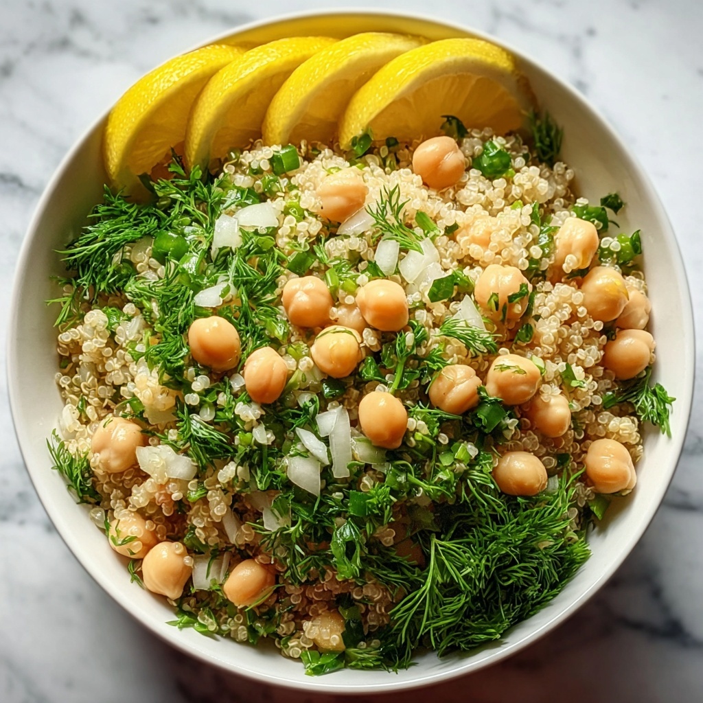 Lemon Herb Quinoa with Chickpeas Recipe - Recipe Image