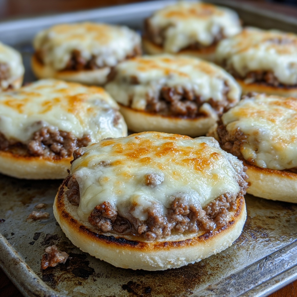 Pizza Burgers Recipe - Recipe Image