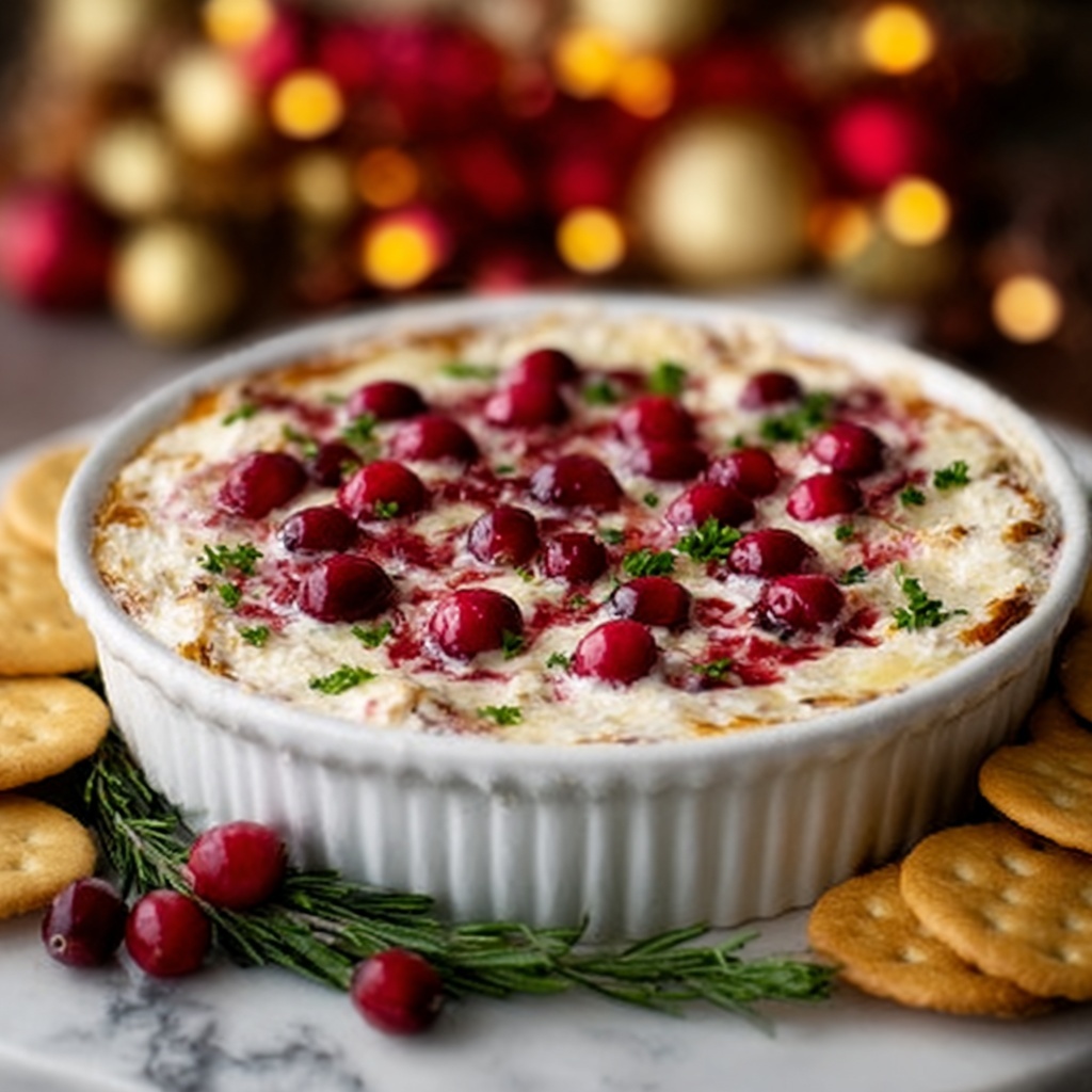 Baked Cream Cheese Cranberry Dip Recipe - Recipe Image