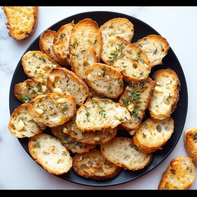 Easy Garlic Crostini with Olive Oil Recipe