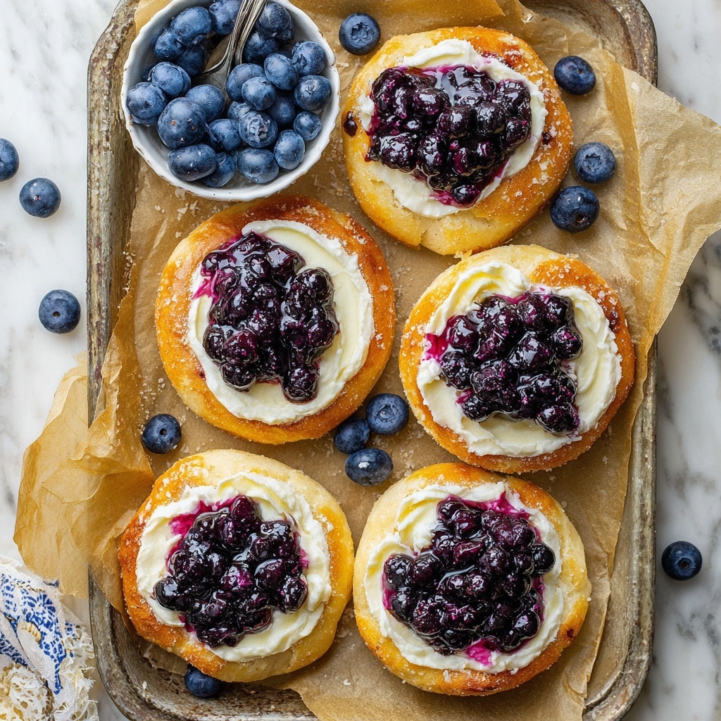 Blueberry & Cheese Vatrushka Buns Recipe - Recipe Image