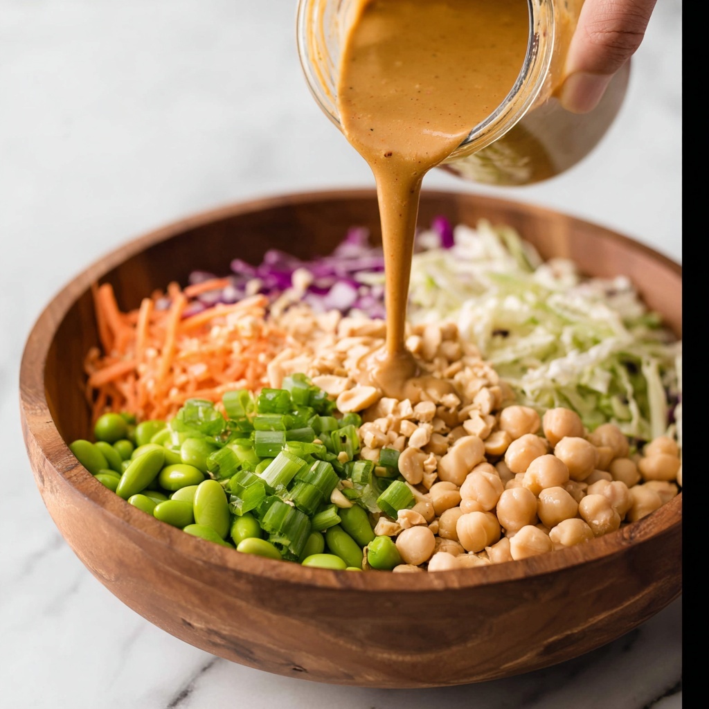 Quinoa Edamame Salad with Creamy Peanut Lime Dressing Recipe - Recipe Image
