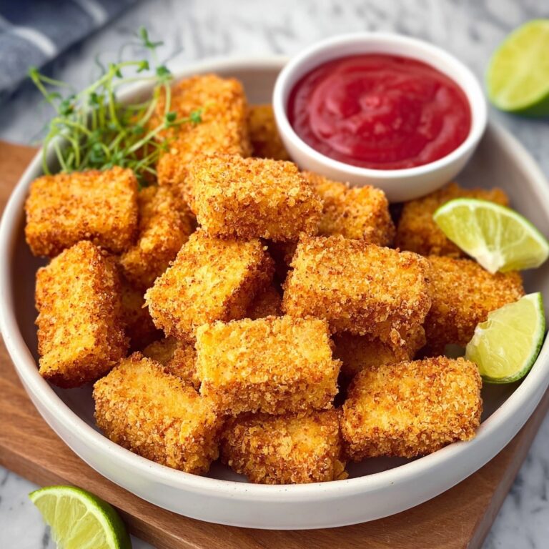Crispy Baked or Air-Fried Vegan Tofu Nuggets Recipe
