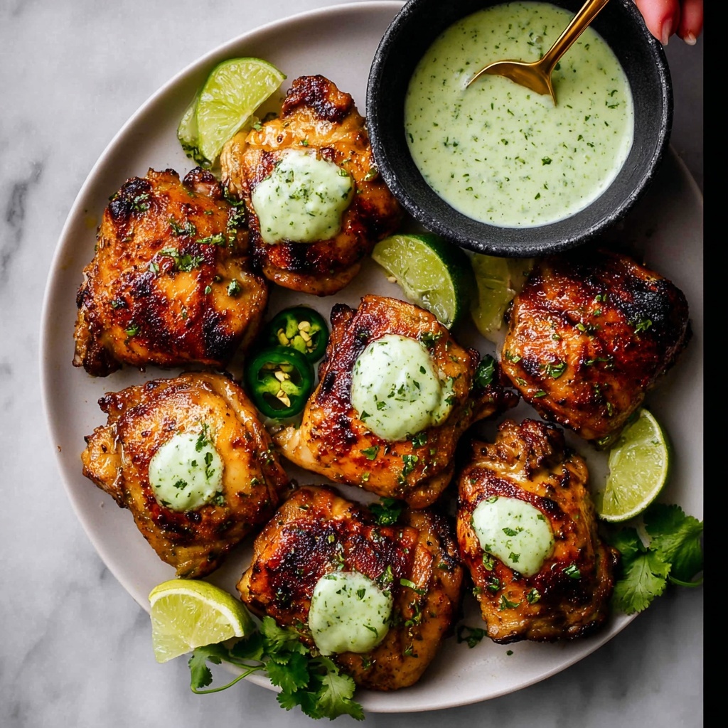 Peruvian Chicken with Cilantro Green Sauce Recipe - Recipe Image