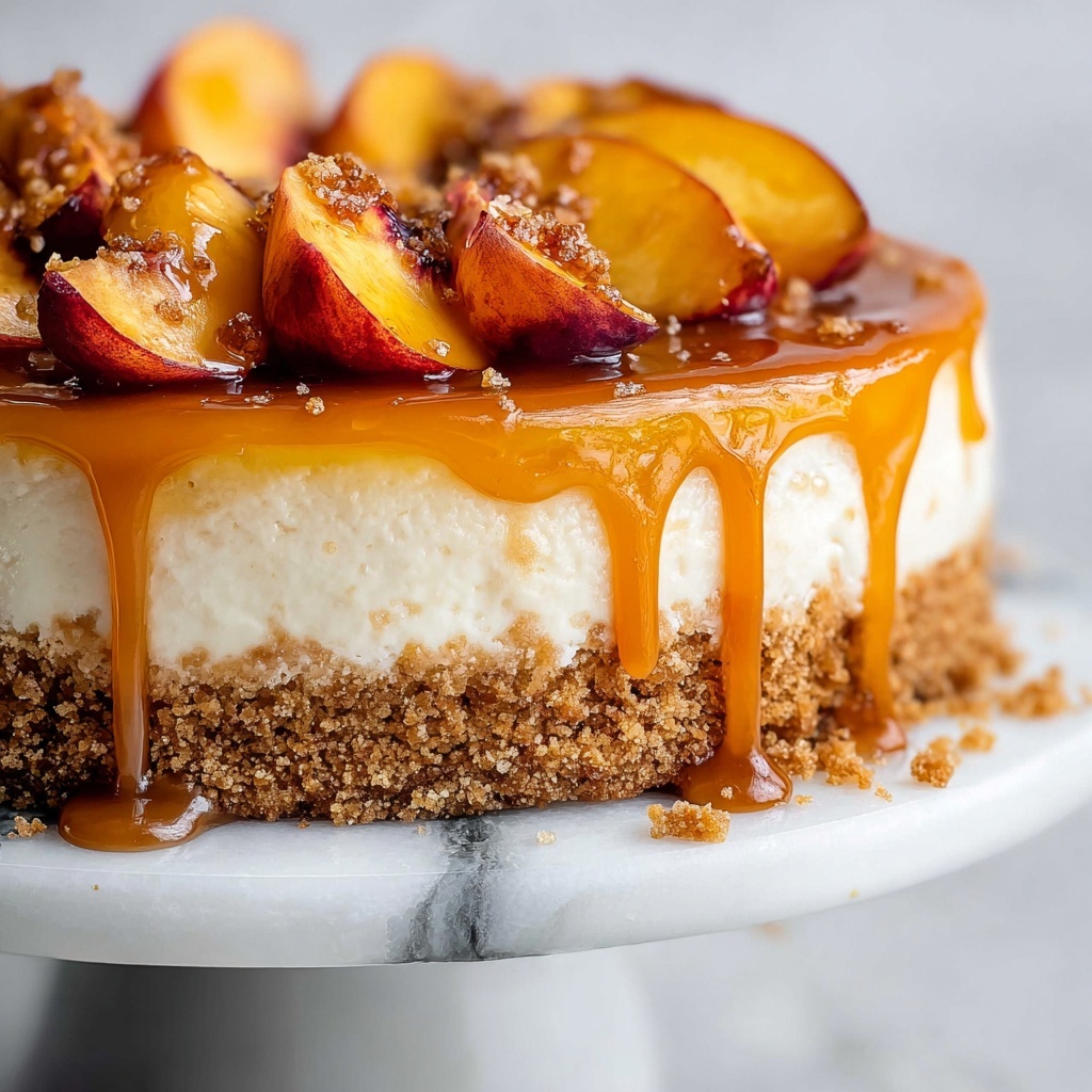 Peach Cobbler Cheesecake Recipe - Recipe Image