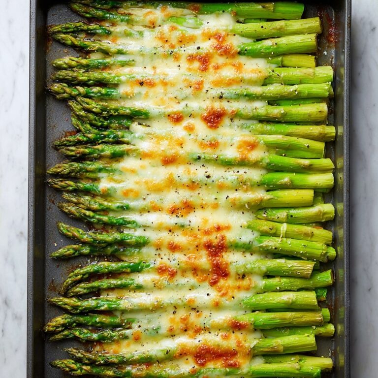 Cheesy Garlic Roasted Asparagus Recipe