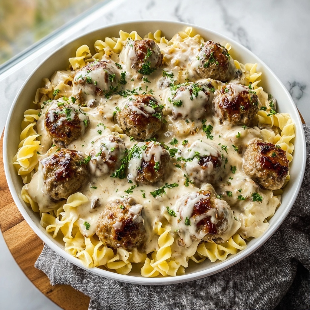 Swedish Meatball Pasta Bake Recipe - Recipe Image