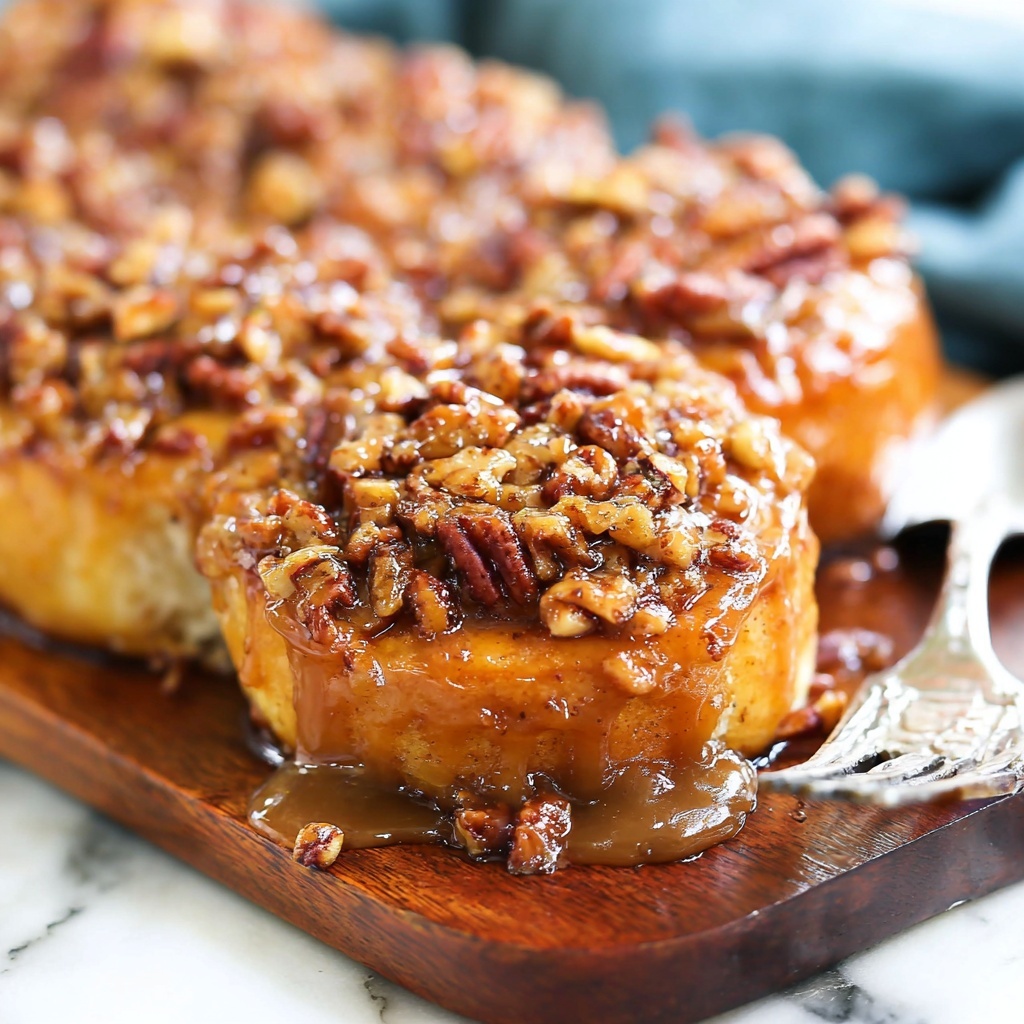 Shortcut Caramel Pecan Cinnamon Rolls Recipe - Recipe Image