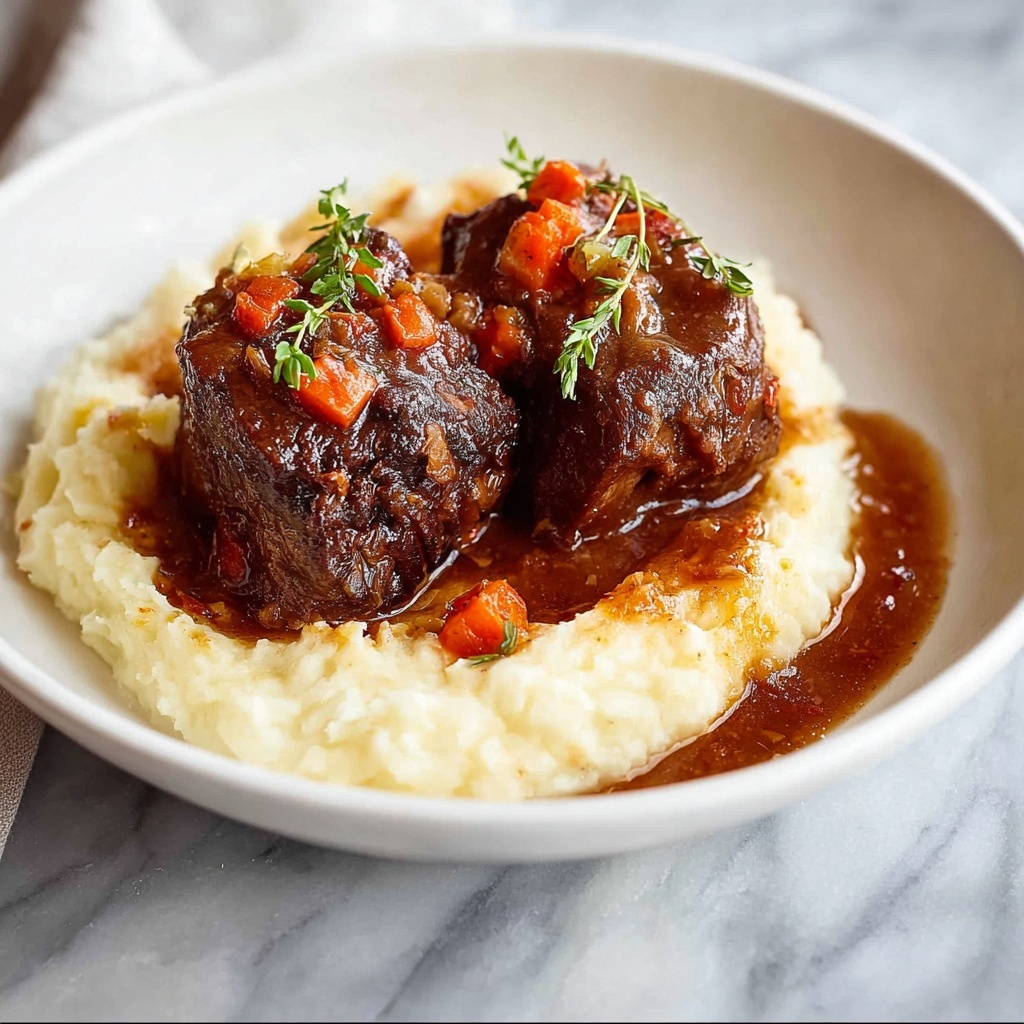 Braised Short Ribs in Red Wine with Herbs Recipe - Recipe Image