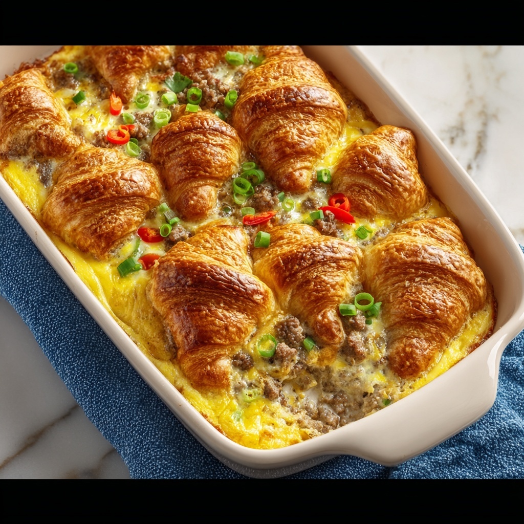 Croissant Breakfast Casserole Recipe - Recipe Image