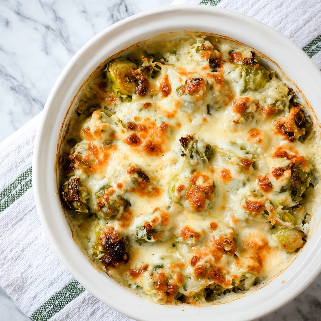 Creamy Brussels Sprouts Bake Recipe - Recipe Image