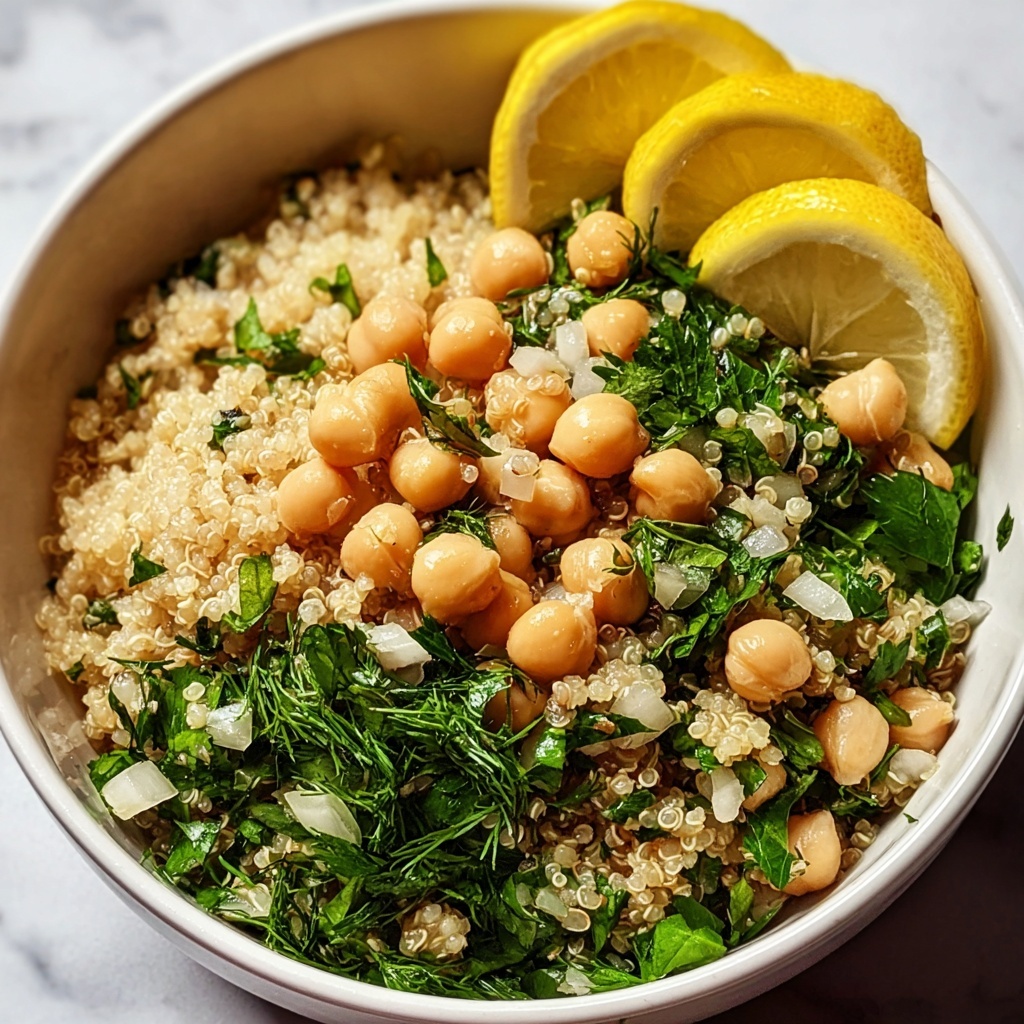 Lemon Herb Quinoa with Chickpeas Recipe - Recipe Image